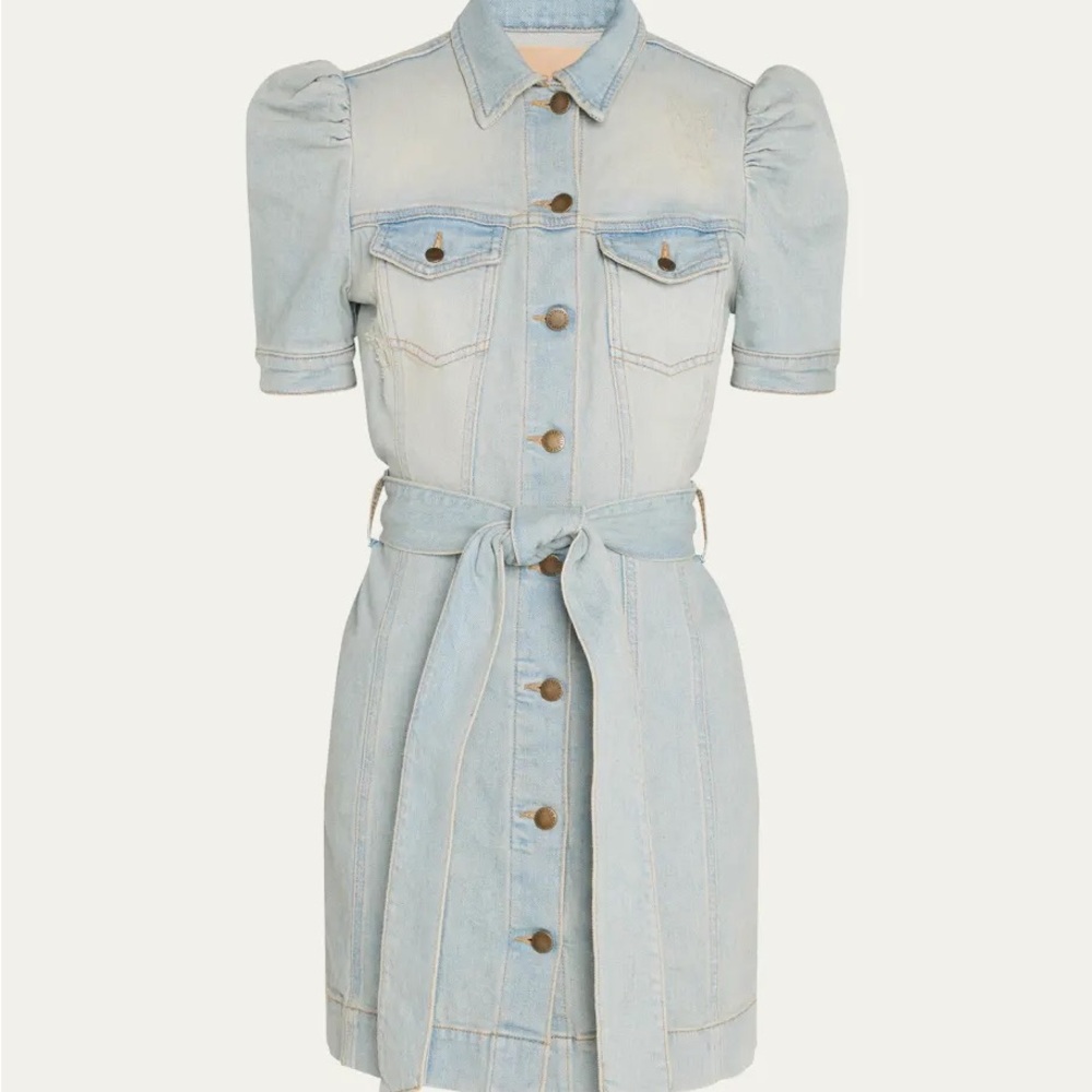 Retrofete Lema Denim Dress - Size Large